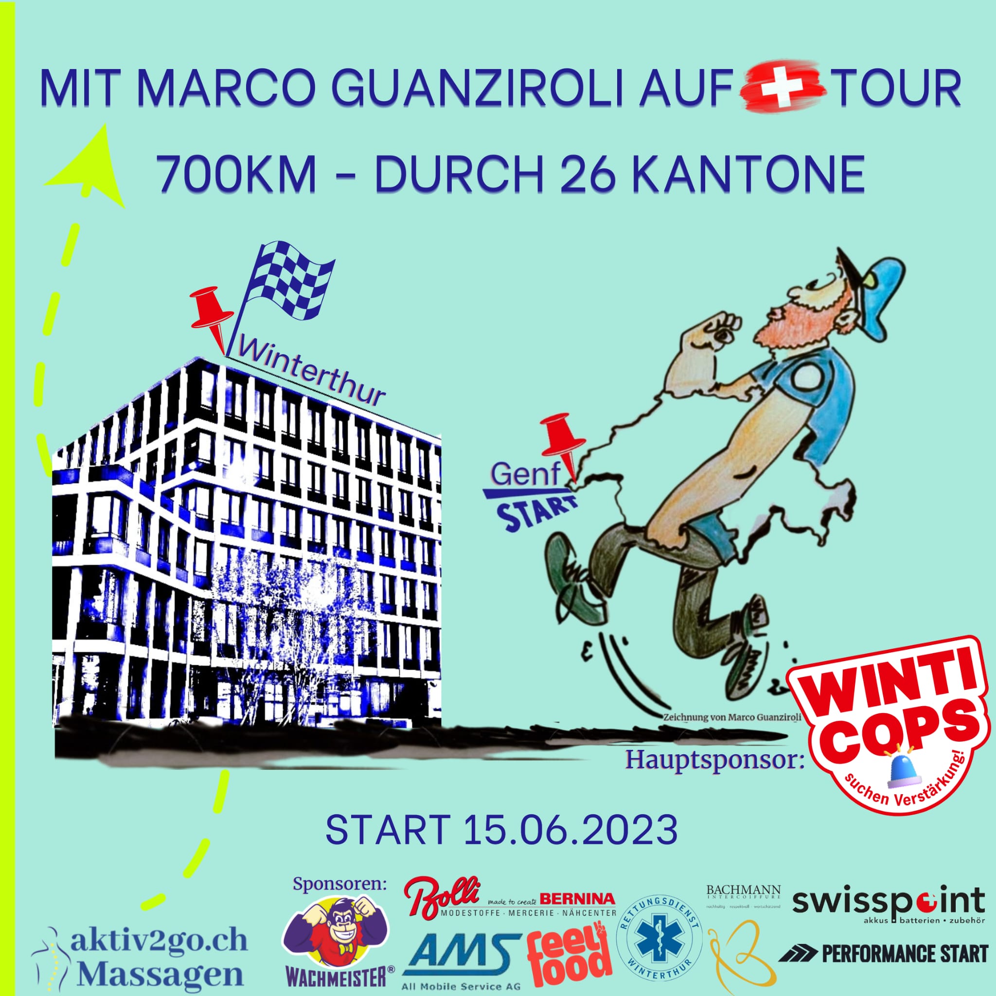 Mit Marco Guaniroli auf Tour - 700 KM durch 26 Kantone